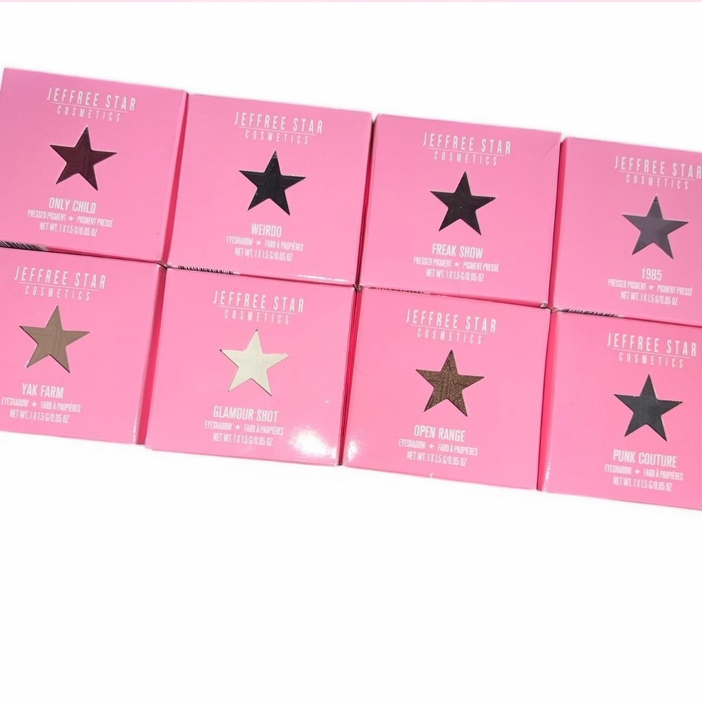 Jeffeee star eyeshadow singles BUNDLE